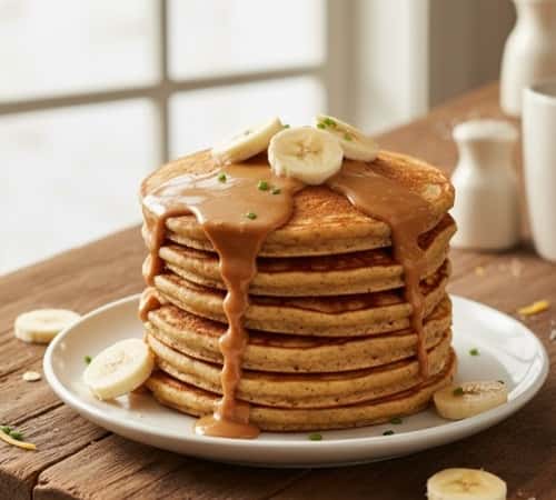 6. Peanut Butter Oat Pancakes