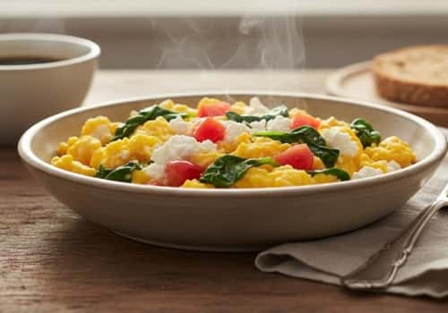 1. Cottage Cheese Scramble Bowl