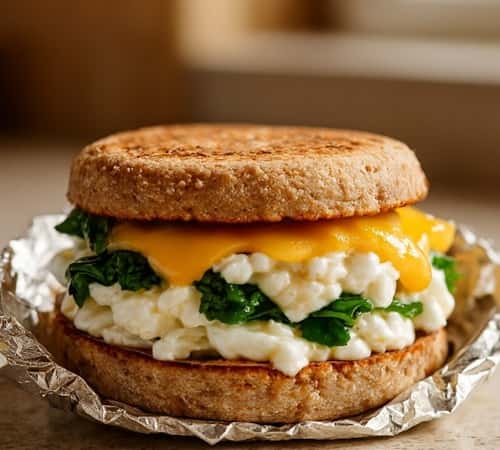 1. Egg White & Spinach Power Melt