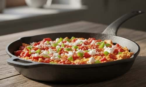 1. Turkish Menemen with Extra Eggs