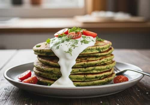 10. Cottage Cheese & Spinach Power Pancakes