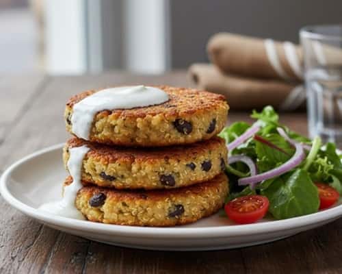 10. Quinoa and Black Bean Patties