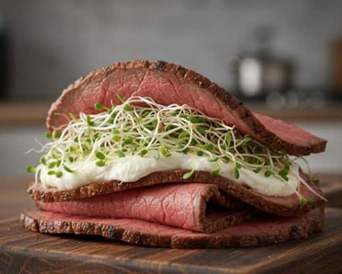10. Super Speedy Deli Beef and Sprouts Sandwich