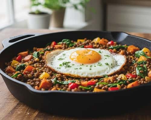 11. Lentil and Veggie Breakfast Hash