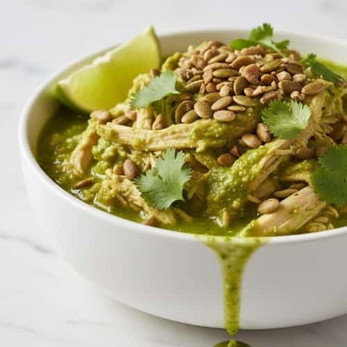 11. Salsa Verde Chicken Thighs with Pepitas