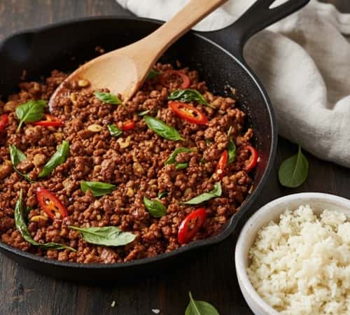 12. One-Pot Thai Basil Turkey Stir Fry