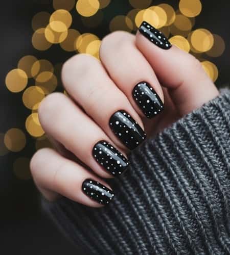 13. Midnight Snowfall Dots