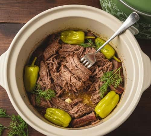 14. Mississippi Pot Roast with Pepperoncini (Low Carb Version)