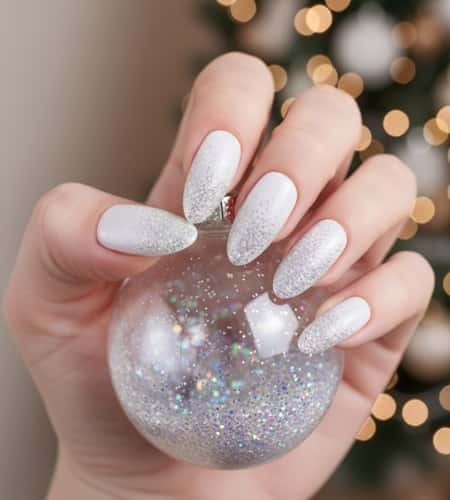 3. Icy Glitter Gradient