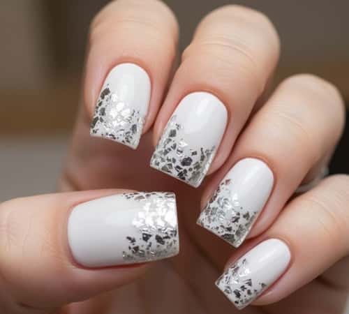 4. Chunky Silver Foil Frost