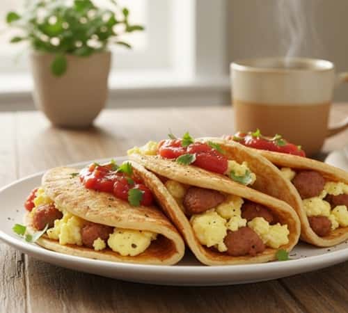 4. Cottage Cheese Protein Pancake Tacos