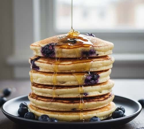 4. Greek Yogurt Blueberry Pancakes