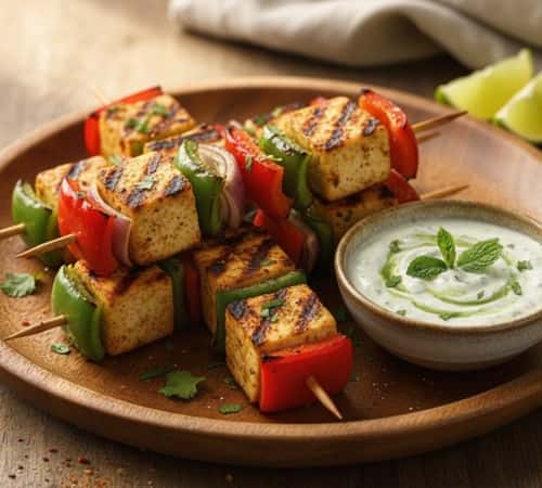 4. Paneer Tikka Skewers