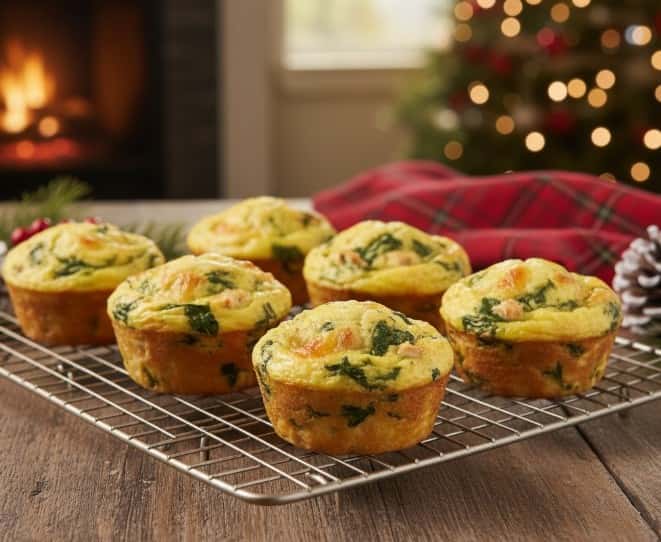 4. Savory Protein Muffins with Chicken and Spinach