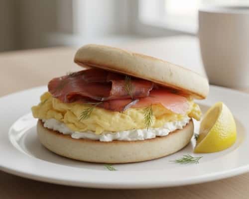 4. Smoked Salmon & Egg English Muffin