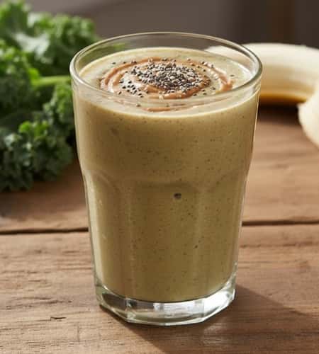 5. Kale & Peanut Butter Power Smoothie