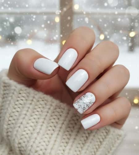 5. Single Snowflake Accent