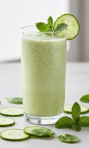 6. Cucumber Mint Protein Refresher