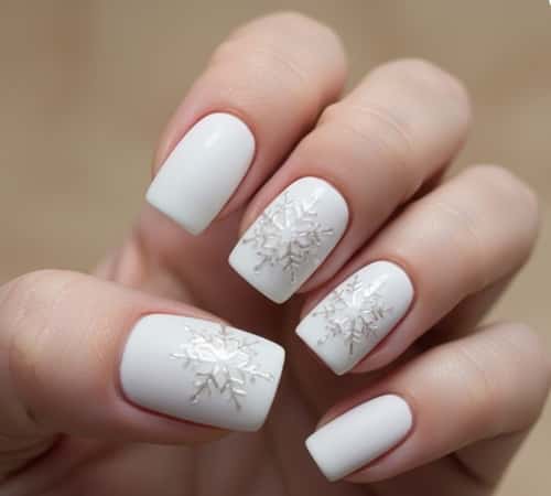 6. Matte and Glossy Contrast Flakes