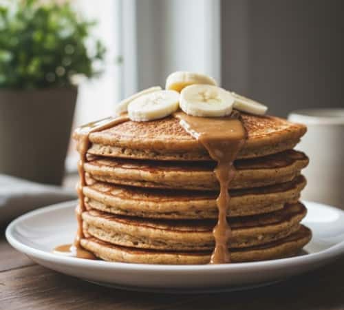 6. Peanut Butter Oat Protein Pancakes