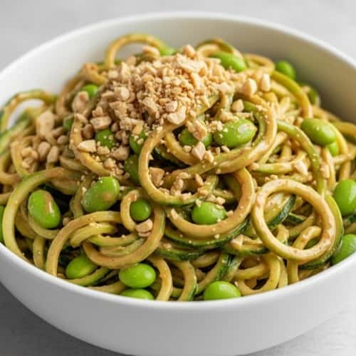 7. Edamame & Peanut Butter Noodles
