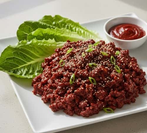 7. Korean Beef Lettuce Wraps with Gochujang