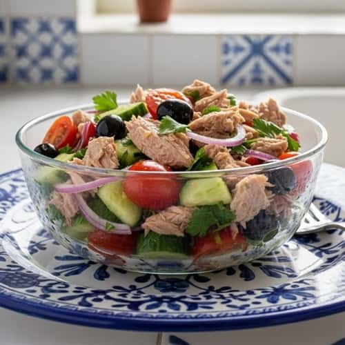 7. Mediterranean Tuna Breakfast Salad