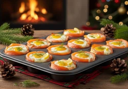 7. Smoked Salmon and Egg Breakfast Cups
