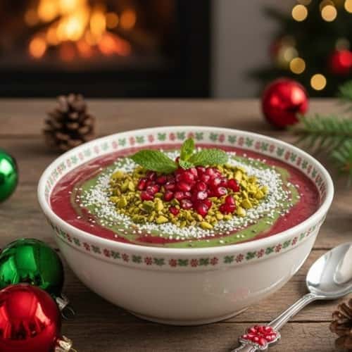 8. Christmas Protein Smoothie Bowl
