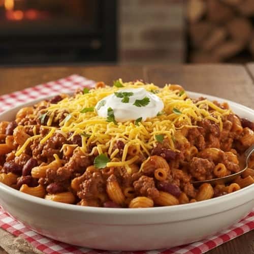 8. Cottage Cheese Chili Mac