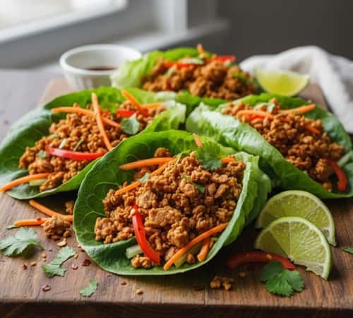 8. Spicy Tempeh Lettuce Wraps