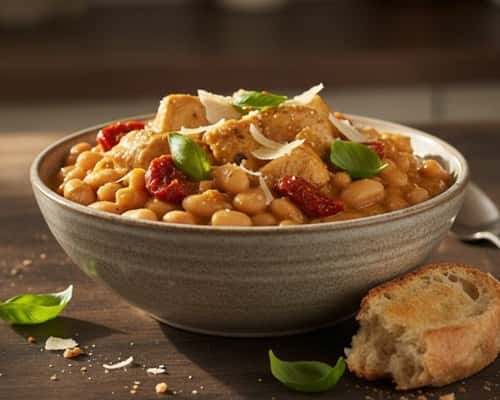 8. Tuscan White Bean Chicken with Sundried Tomatoes