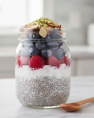 9. Protein Chia Pudding with Hemp Hearts