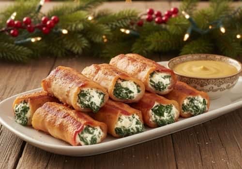 9. Turkey Bacon and Spinach Breakfast Roll-Ups