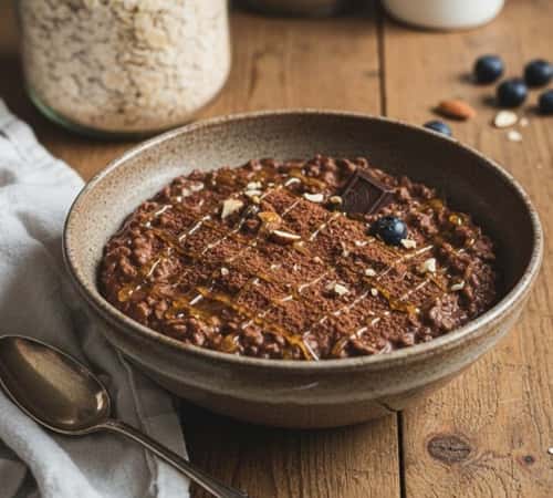 1. Classic Chocolate Protein Oats (5 Ingredients)