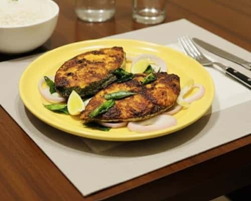 6. Simple Malabar Pan-Seared Fish with Curry Leaves