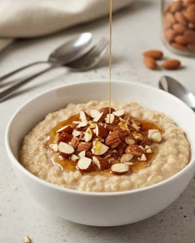 8. Almond Butter Protein Oats