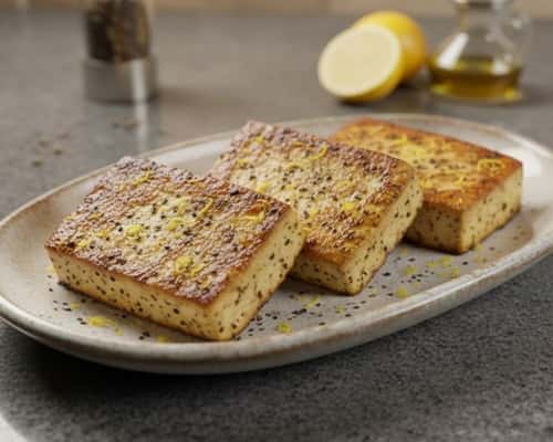 9. Lemon Pepper Tofu Steaks
